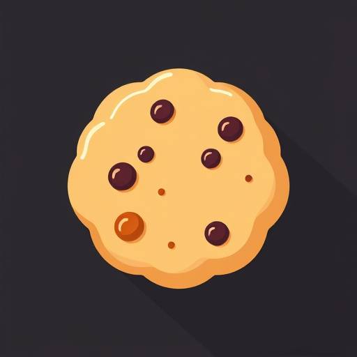 Icona astratta di un cookie