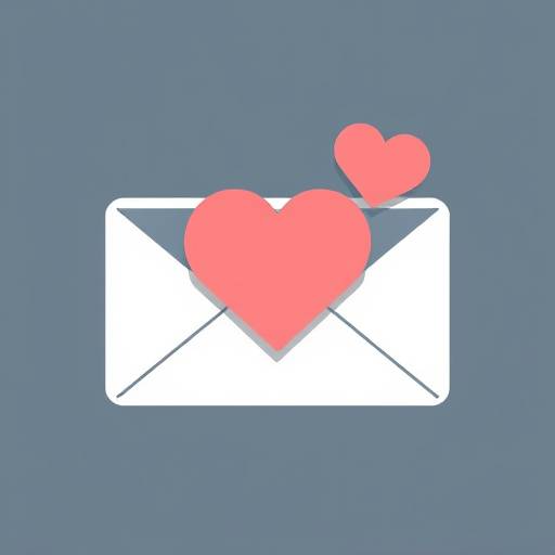 Icona di una busta con un cuore, simbolo di supporto