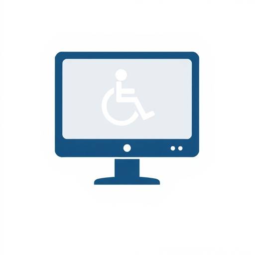 Icona raffigurante un simbolo di accessibilit&radic;&dagger; con un monitor e un utente che interagisce.