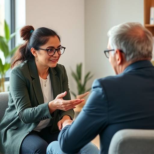 Un coach che guida una sessione di coaching con un cliente